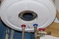 The repair process of the leaked boiler