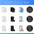 Repair related icons set