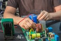 Repair and restoration of a large power supply, diagnostics and troubleshooting