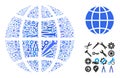 Composition Globe of Service Tools