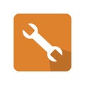 Repair service icon.Color wrench icon concept