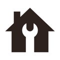 Repair service icon, home repair symbol Royalty Free Stock Photo