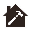 Repair service icon, home repair symbol Royalty Free Stock Photo