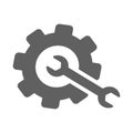 Repair, setting icon / gray color Royalty Free Stock Photo