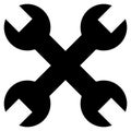 Repair Spanners Flat Icon Symbol