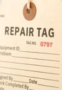 Repair tag Royalty Free Stock Photo