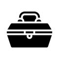 Repair tool case glyph icon vector illustration Royalty Free Stock Photo