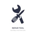 repair tool icon on white background. Simple element illustration from Edit tools concept Royalty Free Stock Photo