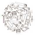 Repair tool illustration Royalty Free Stock Photo