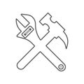 repair tools icon. Element of Car repear for mobile concept and web apps icon. Outline, thin line icon for website design and