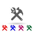 Repair tools multi color icon. Simple glyph, flat vector of car repear icons for ui and ux, website or mobile application