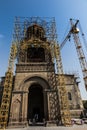 Repair of the tower of the oldest cathedral in the world, Etchmiadzin cathedral in Armenia