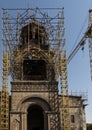 Repair of the tower of the oldest cathedral in the world, Etchmiadzin cathedral in Armenia