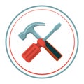 Repair vector icon. Tools, maintenance, repair service.