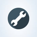 Repair Wrench Simple vector modern icon design illustration