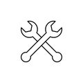 Repair, wrenches outline icon. Can be used for web, logo, mobile app, UI, UX