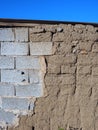 Repaired Mud Brick Wall