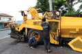 Repairing asphalt finisher