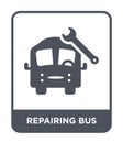 repairing bus icon in trendy design style. repairing bus icon isolated on white background. repairing bus vector icon simple and Royalty Free Stock Photo