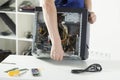 Repairing computer Royalty Free Stock Photo