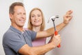 Repairing home together. Royalty Free Stock Photo