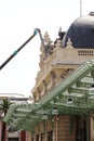 Repairing the Nice station roof, France