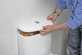 Repairing a toilet cistern