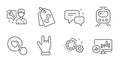 Repairman, Like button and Candlestick chart icons set. Train, Pet tags and Gears signs. Vector