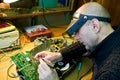 Repairman solder chip