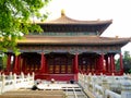 Repairmen repairing Biyong Temple road