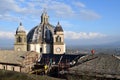 Repairs to the Pope`s summer villa, Montefiascone, Viterbo, Italy