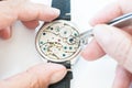 Reparation and restoration of watches Royalty Free Stock Photo