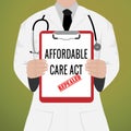 Repeal Aca Affordable Care Act Health Care - 3d Illustration