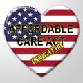 Repeal Aca Affordable Care Act Healthcare - 3d Illustration