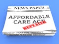 Repeal Or Replace Aca Affordable Care Act Health Care - 3d Illustration