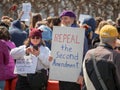 Repeal second amendment sign at March for Our Lives rally