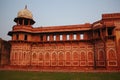 Repeat arch wall at agra fort india Royalty Free Stock Photo