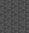 Repeat Asian Vector Diagonal, Backdrop Texture. Repetitive Ornate Graphic Symmetrical Repeat Pattern. Continuous Black Poly
