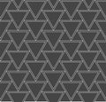 Repeat Black Vector Luxury, Texture Texture. Continuous Wave Graphic Triangle Design Pattern. Repetitive White Geo, Repeat Royalty Free Stock Photo