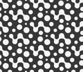 Repeat Fabric Vector Smooth Texture Pattern. Repetitive Fashion Graphic Round Print Texture. Seamless Abstract Circular Shapes