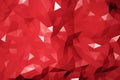 Repeat geometric triangle mosaic Red, Visualization 3D render abstraction pattern, nice background texture Royalty Free Stock Photo