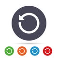 Repeat icon. Refresh symbol. Loop sign.