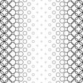 Repeat monochromatic abstract circle pattern