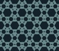 Repeat ornament texture with hexagons, hexagonal grid. Royalty Free Stock Photo