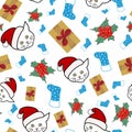 Repeat pattern for Christmas holiday Royalty Free Stock Photo