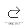 Repeat pixel perfect linear ui icon Royalty Free Stock Photo