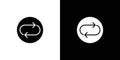 Repeat reload arrow icon Art design illustration
