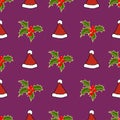 Repeat vector pattern for Christmas holiday Royalty Free Stock Photo