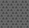 Repeat Wave Graphic Luxury, Texture Texture. Repetitive Classic Vector Triangle Background Pattern. Seamless Ornate Triangular,