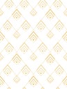 Repeat White Graphic Artdeco Lattice Texture. Continuous Decorative Vector Braid Decoration Pattern. Seamless Wave 1920